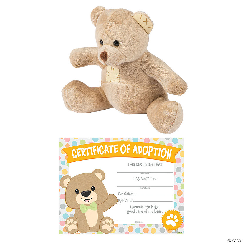 Teddy Bear Adoption Kit for 12 Image
