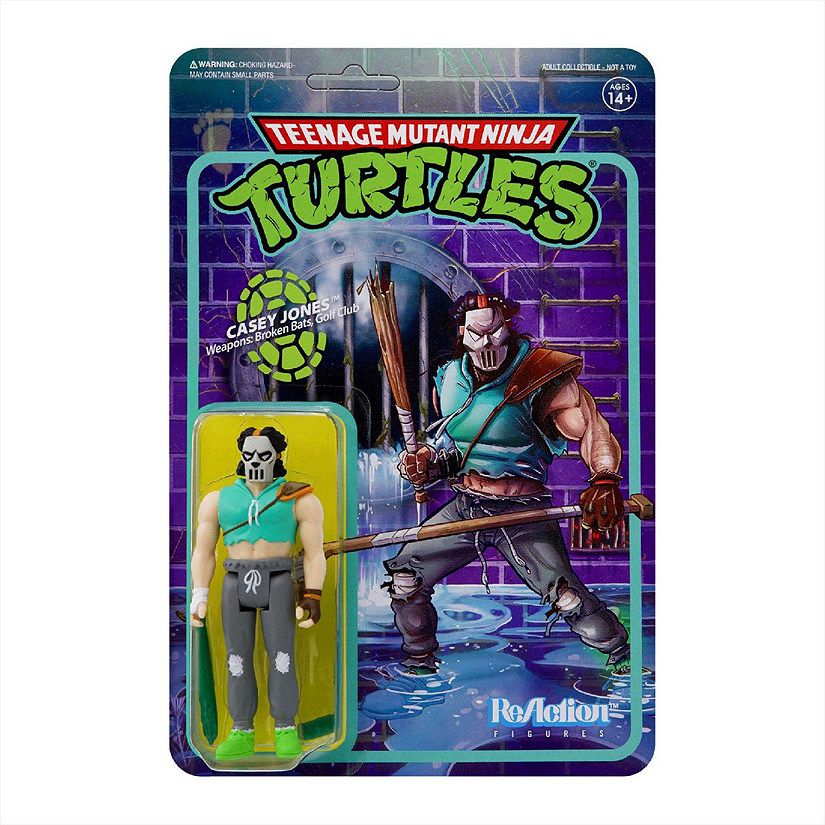Teenage Mutant Ninja Turtles Casey Jones TMNT Vigilante ReAction Figure Super7 Image