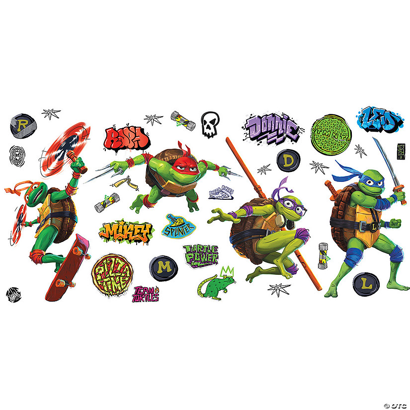 Teenage&#160;Mutant&#160;Ninja Turtles&#160;Mutant&#160;Mayhem&#160;Characters&#160;Peel and Stick Wall Decals Image