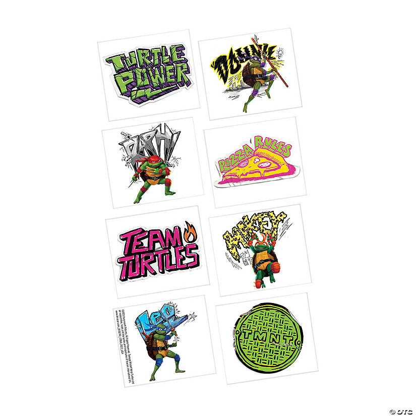 Teenage Mutant Ninja Turtles&#8482;: Mutant Mayhem Temporary Tattoos - 8 Pc. Image