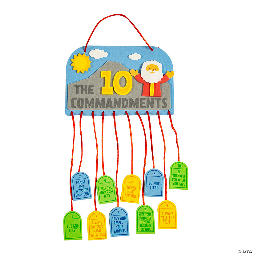 Ten Commandments Mobile Craft Kit - Makes 12 Image