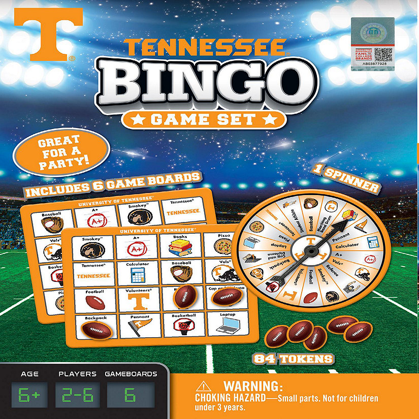 Tennessee Volunteers Bingo Game Image
