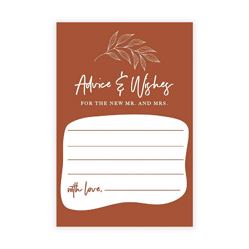 Terracotta Wedding Advice 4x6IN 56PC Image