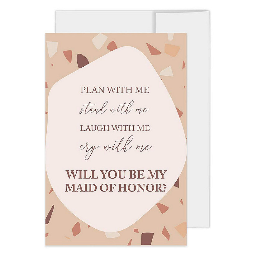 Terrazzo Bridesmaid Proposal 4x6IN 16PC Image