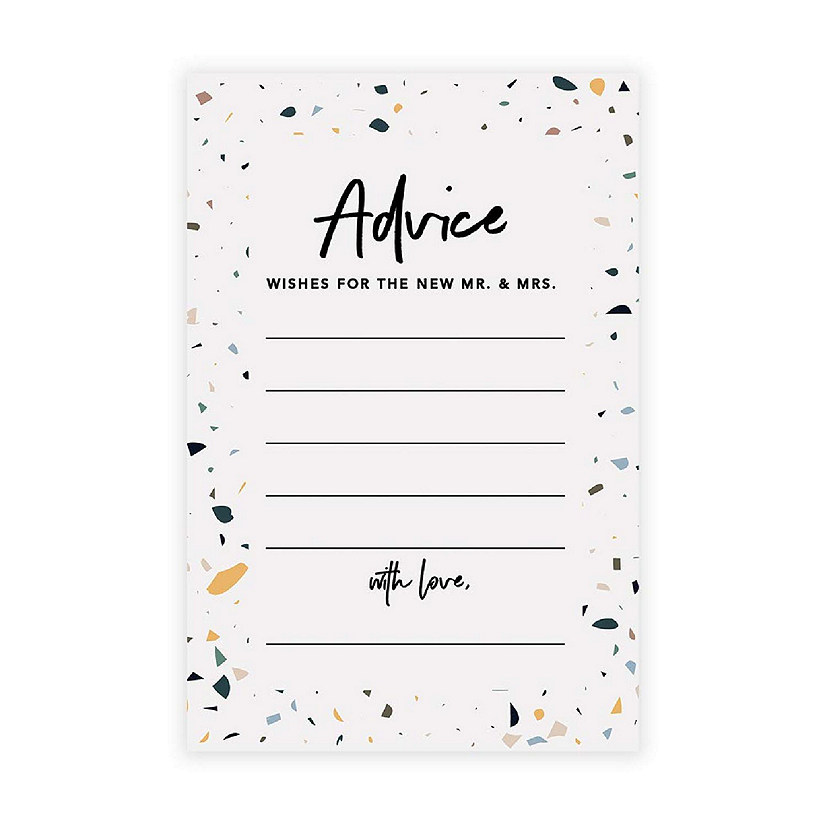 Terrazzo Wedding Advice 4x6IN 56PC Image