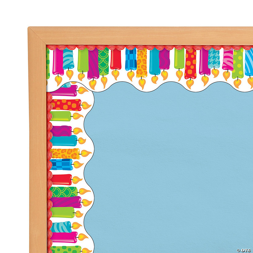 Terrific Trimmers ® Birthday Candles Bulletin Board Borders