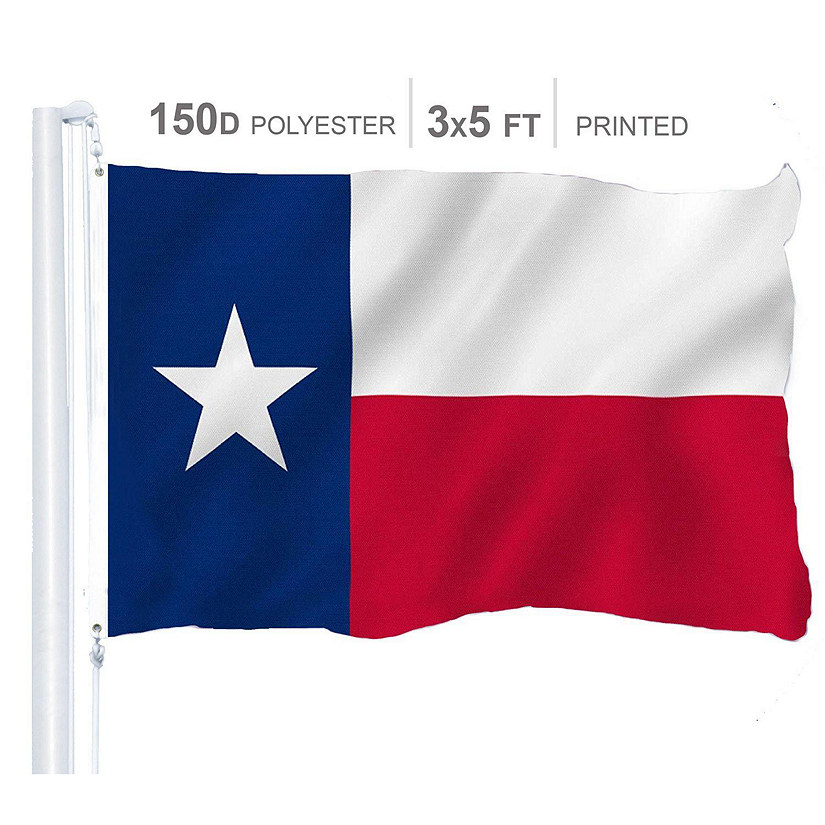 Texas State Flag 150D Printed Polyester 3x5 Ft Image
