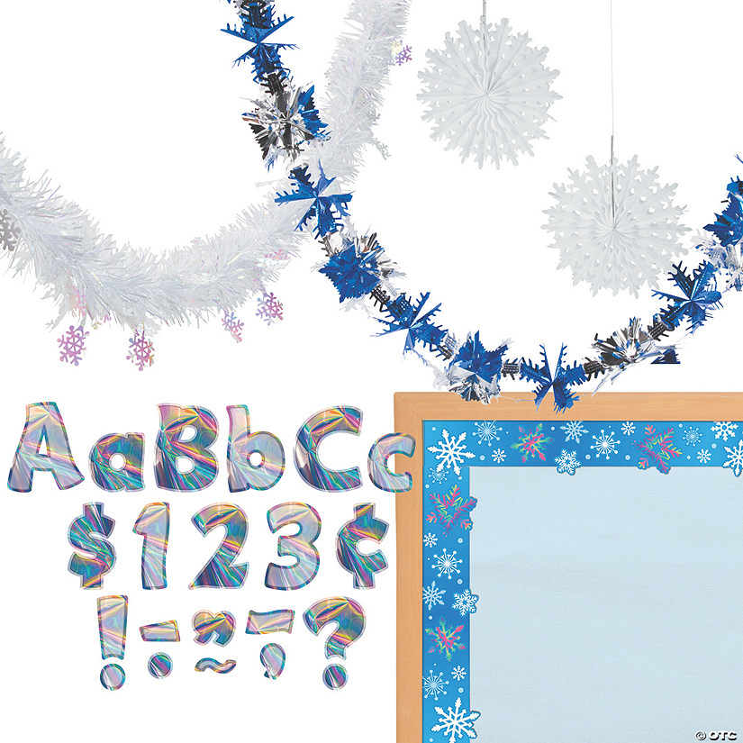 Textured Elements Winter Classroom Decorating Kit - 234 Pc. Image