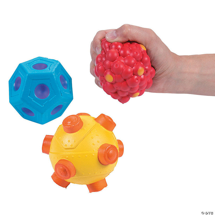Textured Stress Toys - 12 Pc. Image