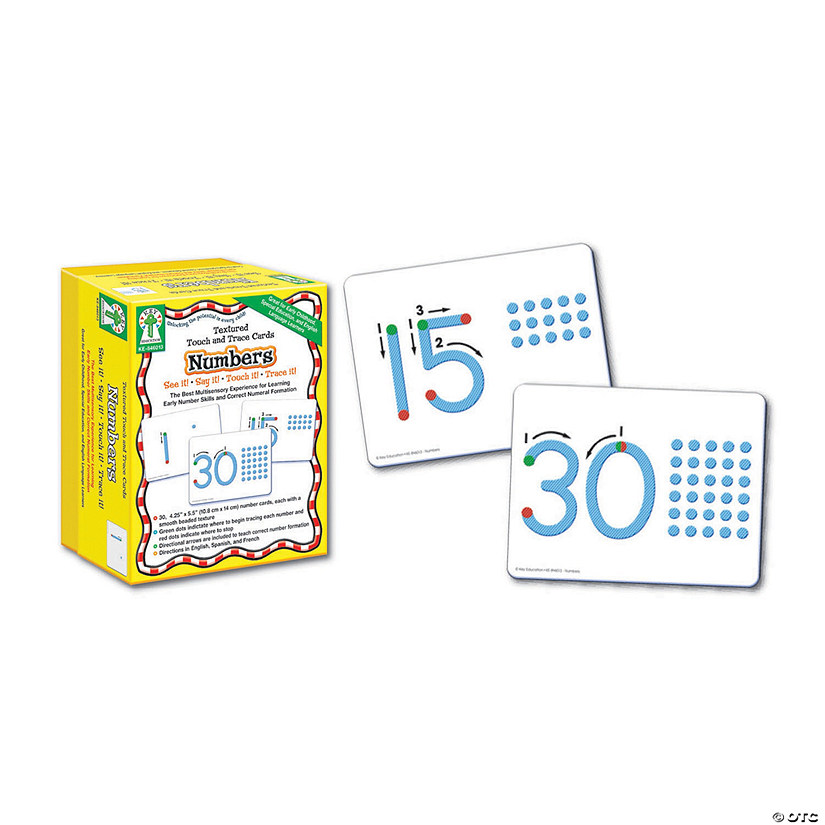 Textured Touch and Trace Cards: Numbers Image