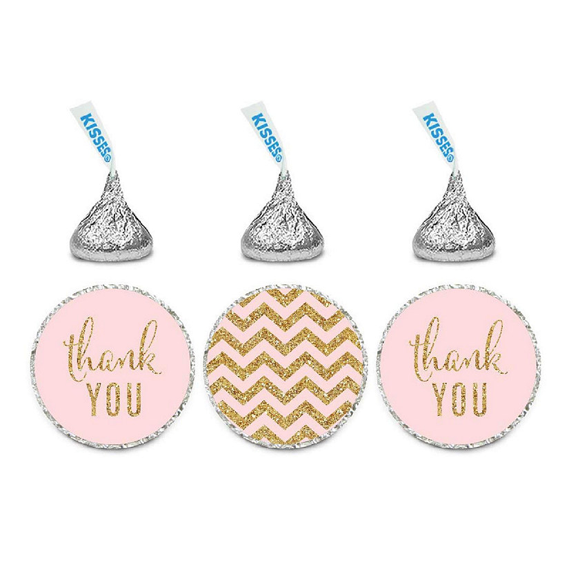 Thank You Chevron Blush Pink 216 Image