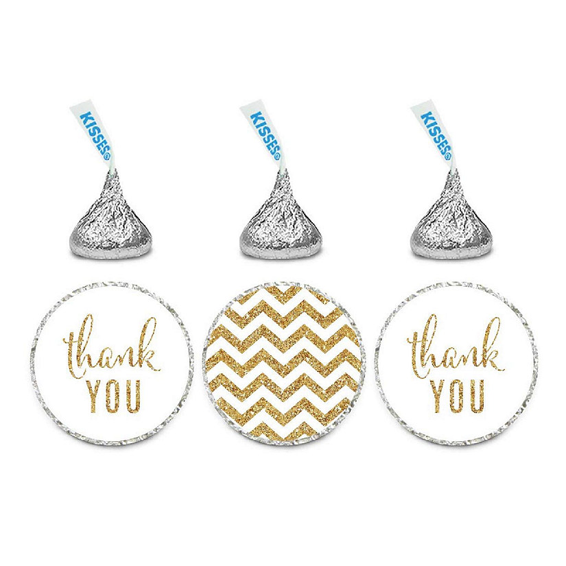 Thank You Chevron White 240 Image