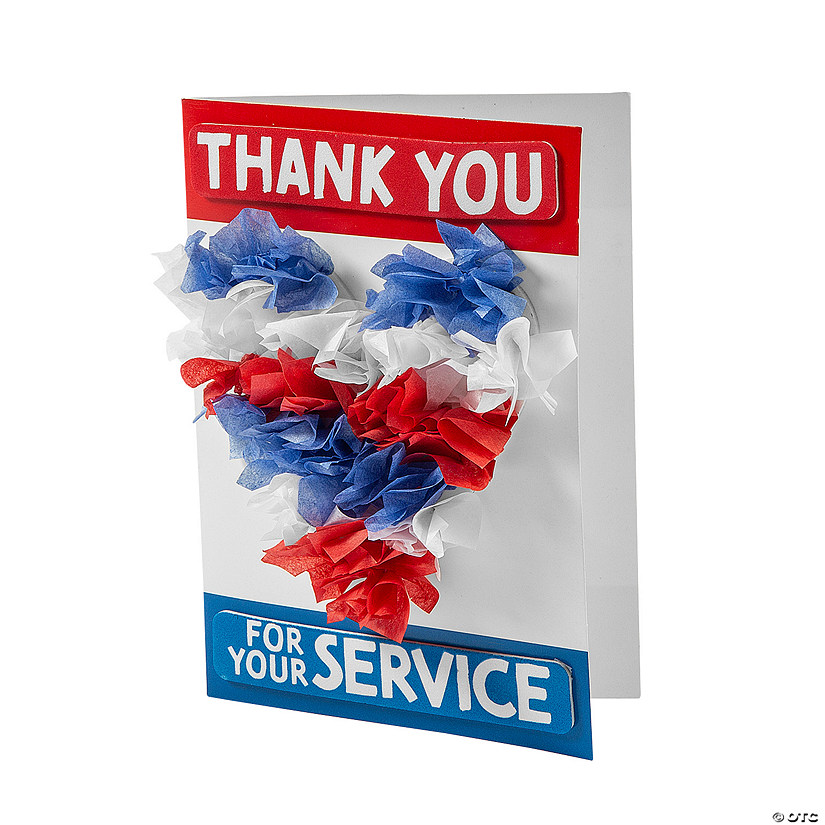 Thank You for Your Service Card Craft Kit - Makes 12 Image