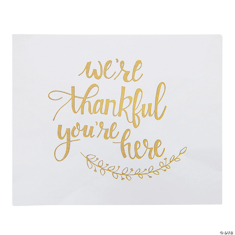 Thankful Paper Placemats - 25 Pc. Image