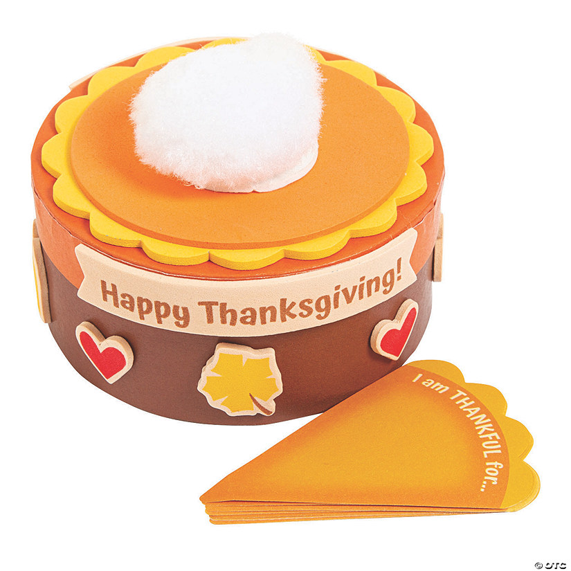 Thankful Pumpkin Pie Box Craft Kit - Makes 12 Image