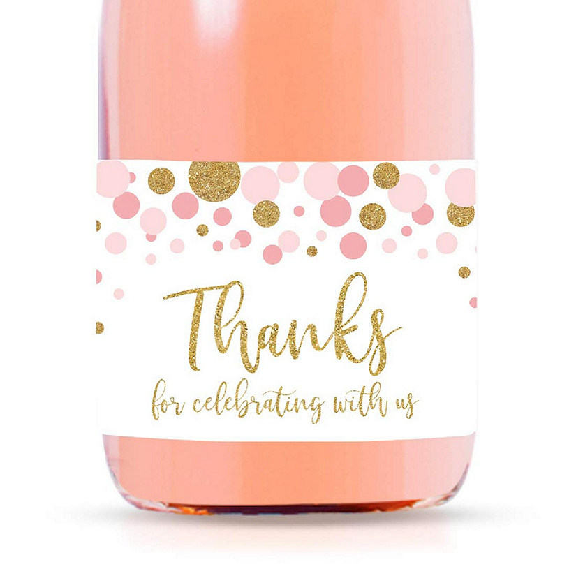 Thanks Celebrating Pink Confetti Image