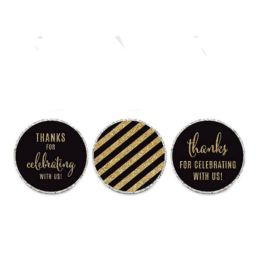 Thanks Celebrating Striped Black 240 Image