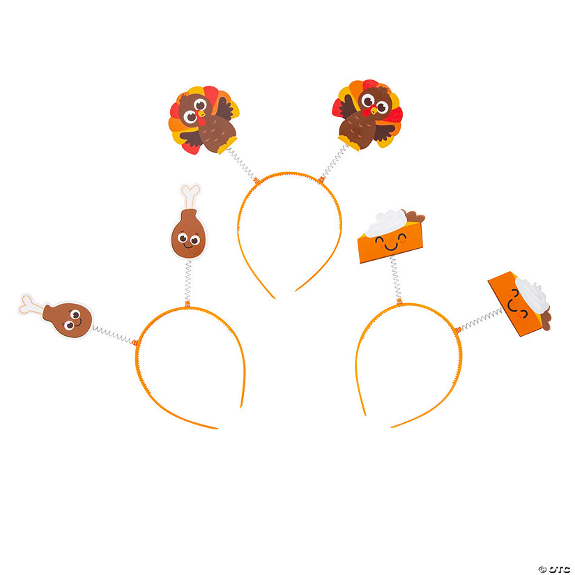 Thanksgiving Feast Head Boppers - 12 Pc. Image