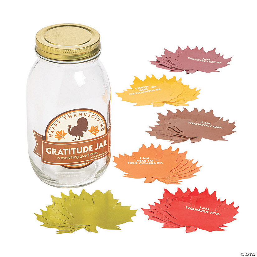 Thanksgiving Gratitude Mason Jar Kit - 49 Pc. Image