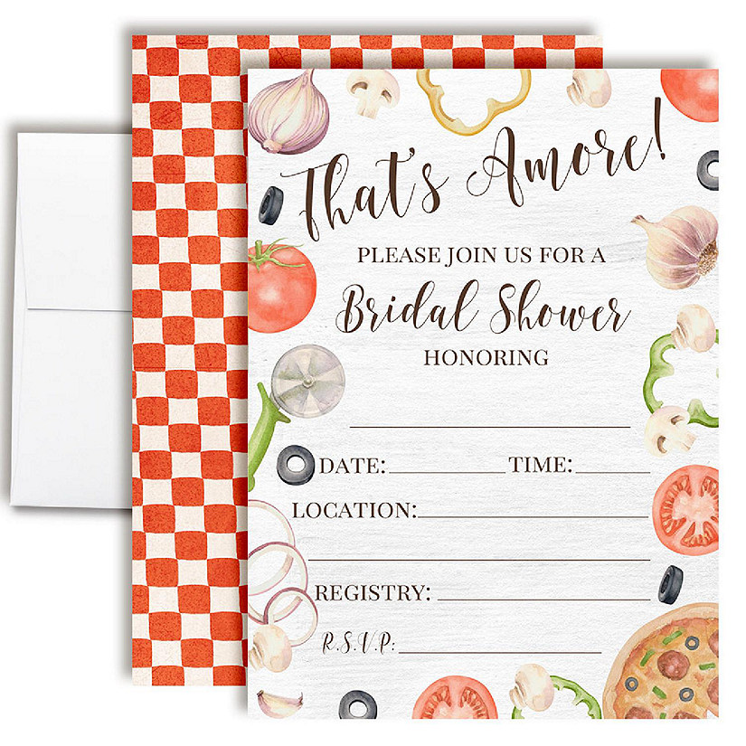 That's Amore Bridal Shower Party Invitations Image