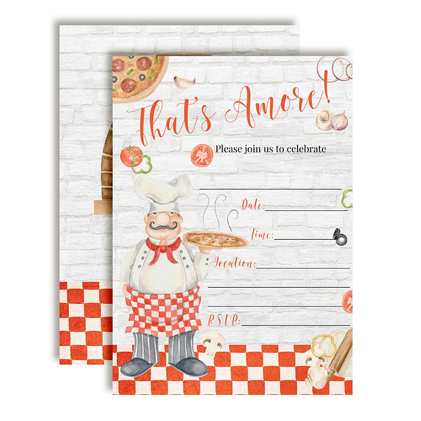 That's Amore Pizza Invitations 40pc. by AmandaCreation Image
