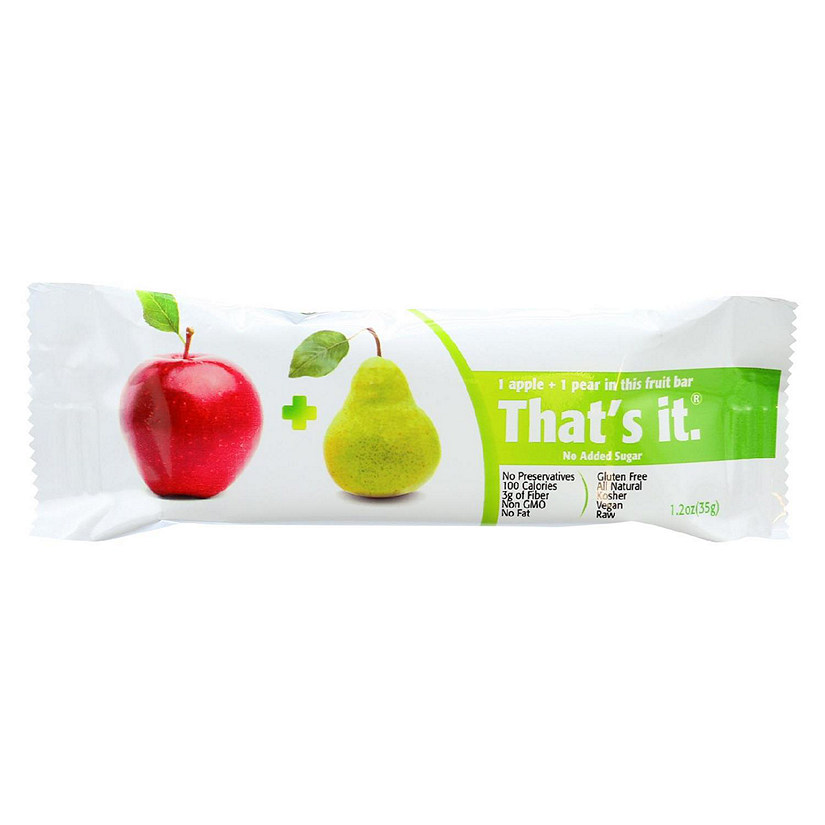 That's It Fruit Bar - Apple and Pear - Case of 12 - 1.2 oz Image