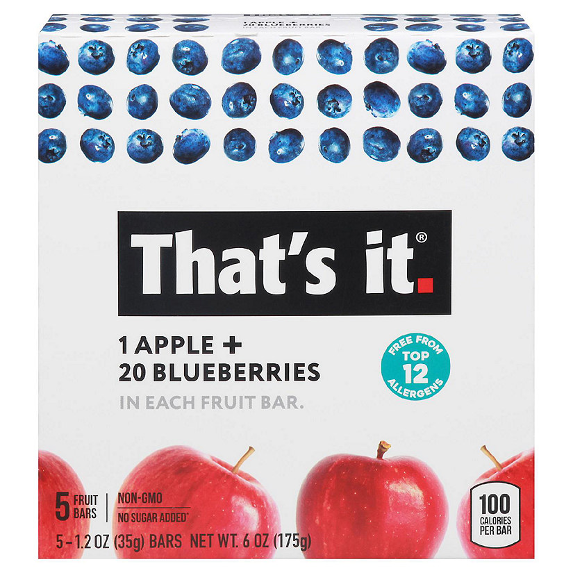 That's It - Fruit Bar Apple Bbry - Case of 6-5/1.2 OZ Image