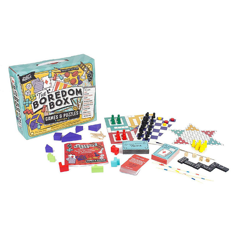 The Boredom Box Games & Puzzles Set  Over 250 Activities Image