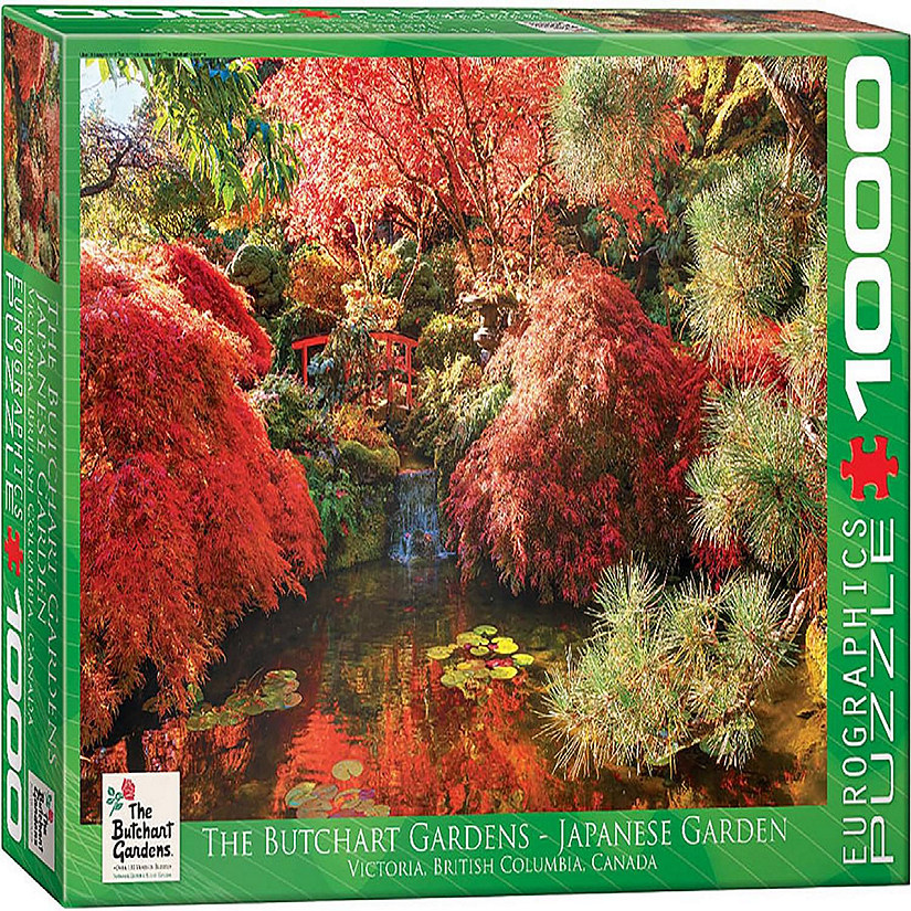 The Butchart Gardens Japanese Garden 1000 Piece Jigsaw Puzzle Image