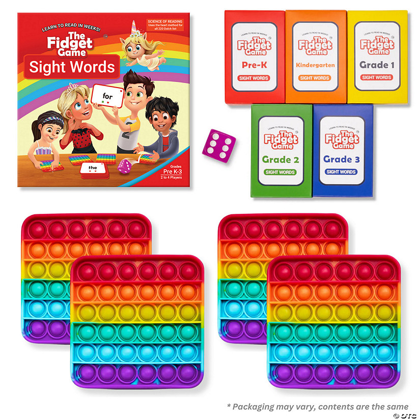 The Fidget Game Sight Words Educational Game Image