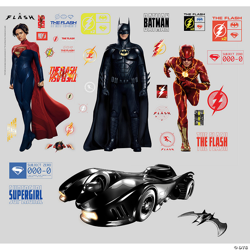 The Flash Movie Super Heroes Set Wall Decals Image