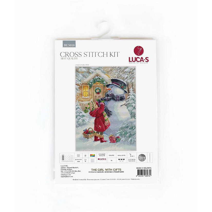 The Girl With G BU5018L Luca-S Counted Cross-Stitch Kit Image