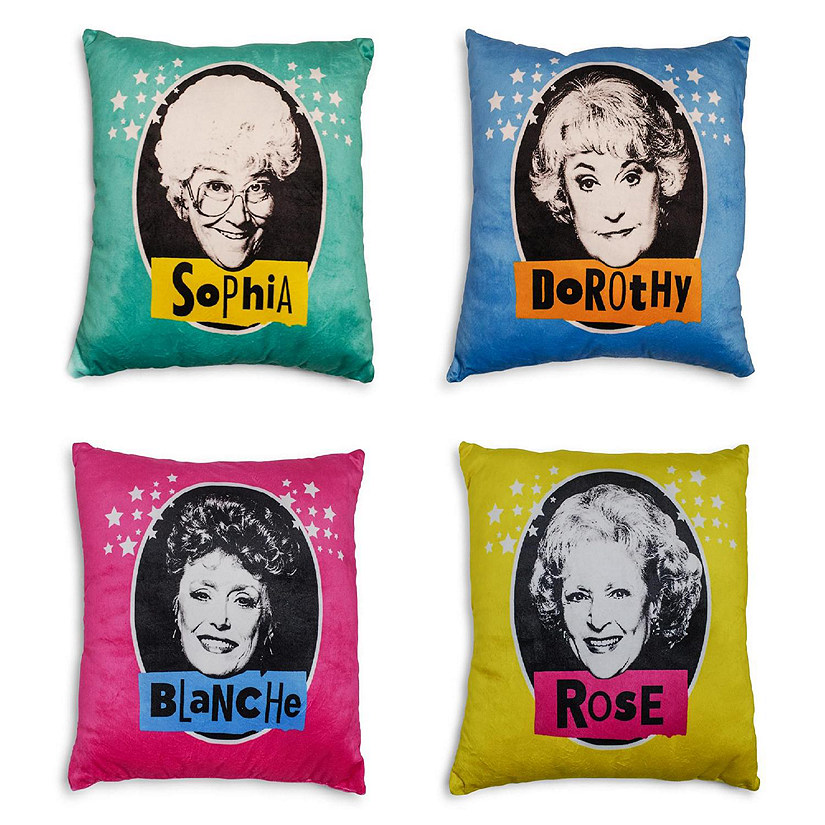 The Golden Girls 14-Inch Character Throw Pillows  Set of 4 Image
