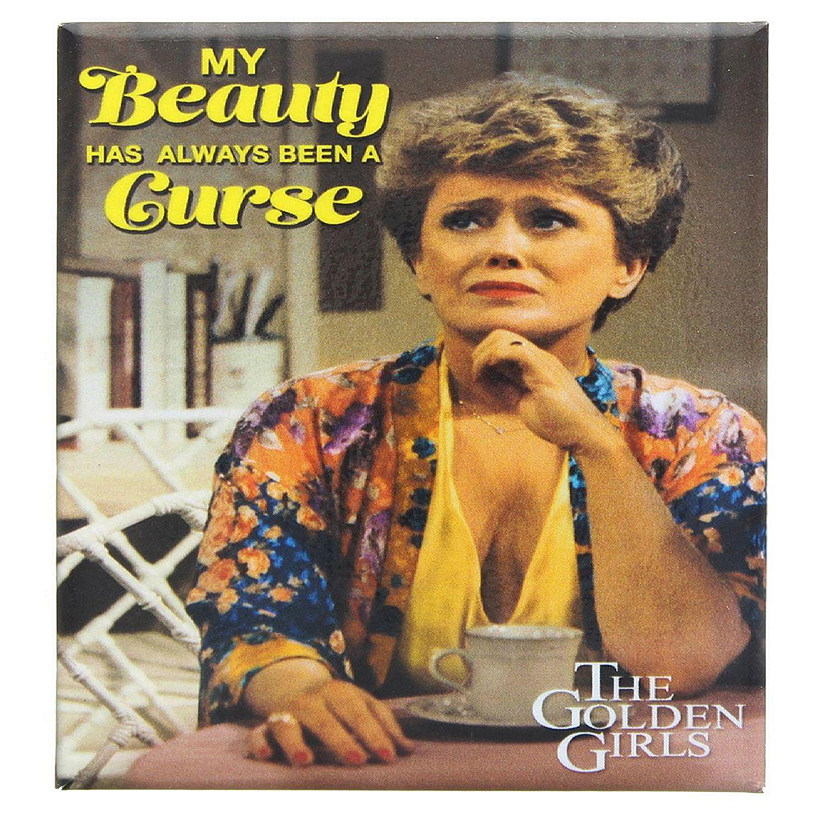 The Golden Girls Blanche My Beauty Is A Curse 2.5 x 3.5 Inch Magnet Image