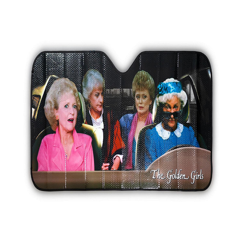The Golden Girls Car Sunshade with Sophia Driving Toynk Exclusive Image