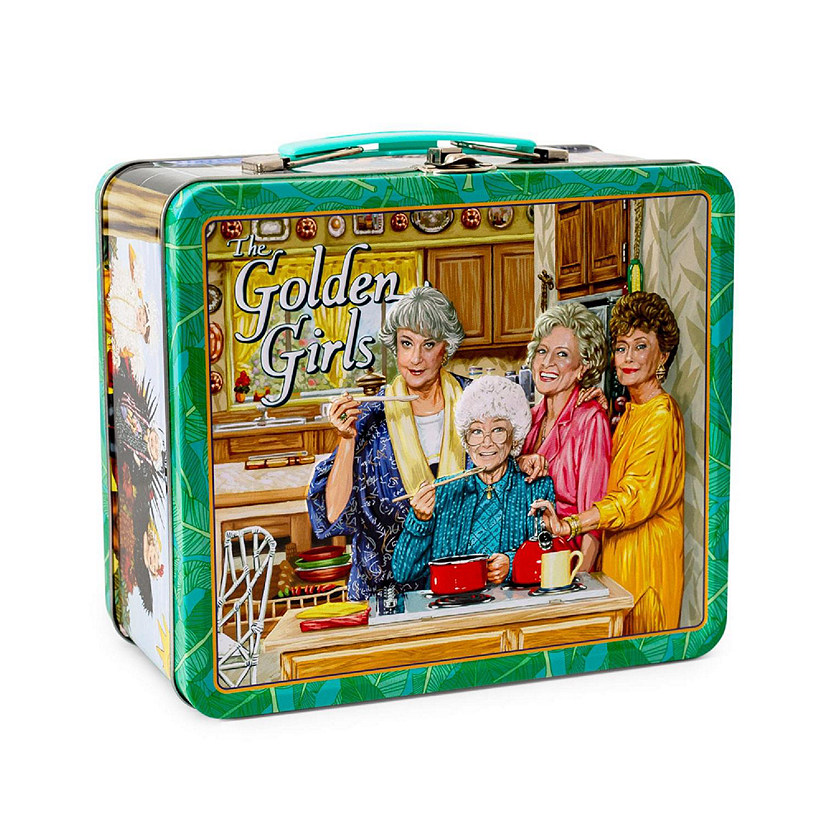 The Golden Girls Cast Retro Metal Tin Lunch Box Tote  Toynk Exclusive Image