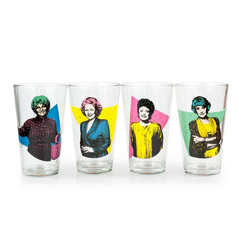 The Golden Girls Collectibles  Golden Girls Pint Glasses Set of 4  16 oz Image