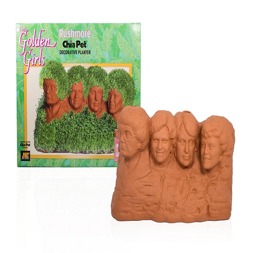 The Golden Girls Rushmore Chia Pet Decorative Planter Toynk Exclusive Image
