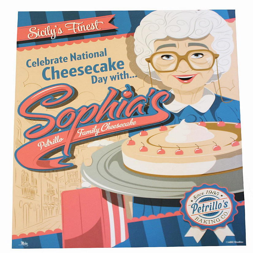 The Golden Girls Sophia&#8217;s Cheesecake Wall Poster  Measures 24 x 18 Inches Image