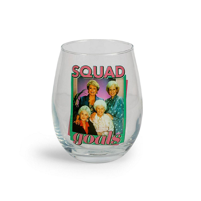 The Golden Girls "Squad Goals" Stemless Glass  Holds 20 Ounces Image