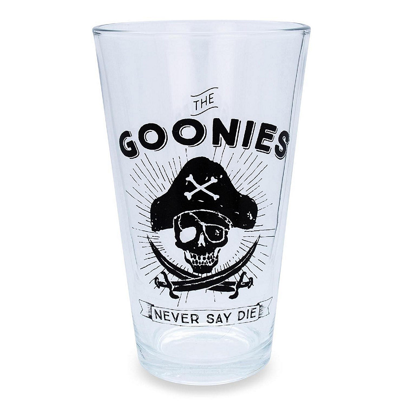 The Goonies "Never Say Die" Pint Glass  Holds 16 Ounces Image