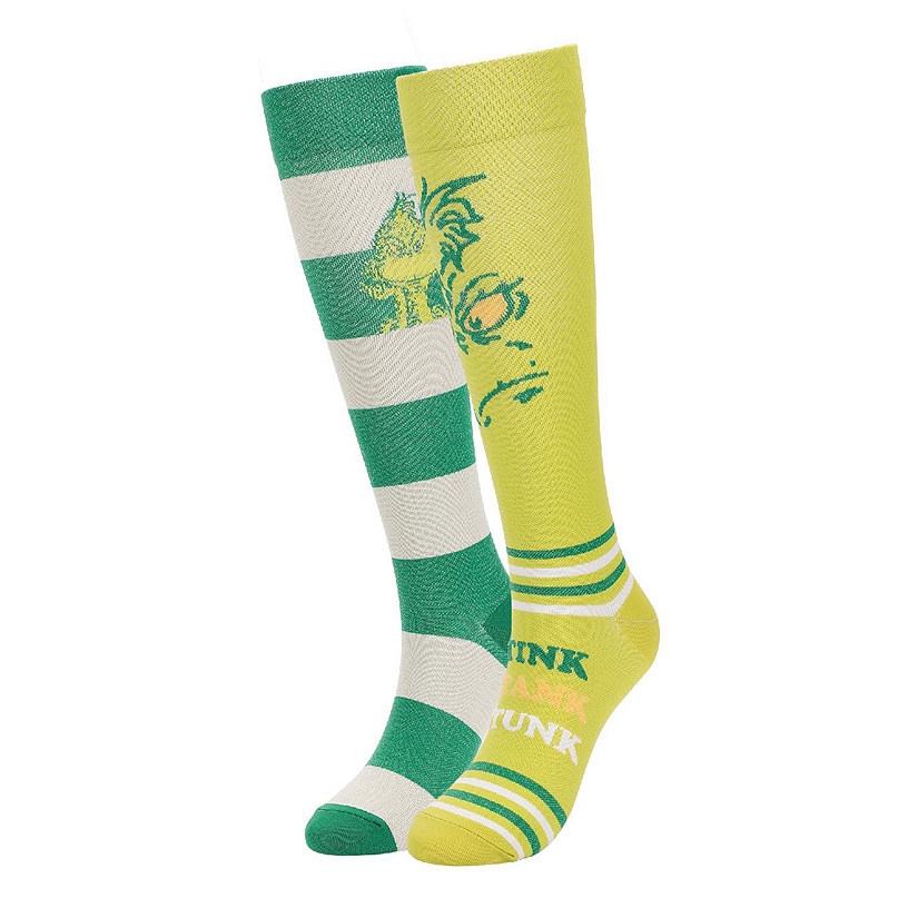 The Grinch Stink Stank Stunk Knee High Socks Image