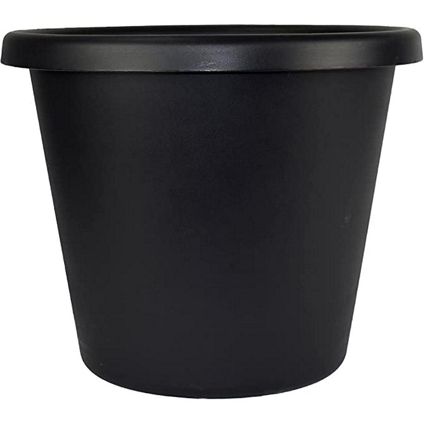 The HC Companies Round In Outdoor Plastic Classic Planter Black 6   The Hc Companies Round In Outdoor Plastic Classic Planter Black 6~14250275$NOWA$