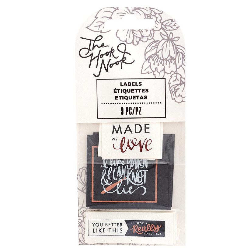 The Hook Nook Sew-On Project Labels-Cloth 9/Pkg Image