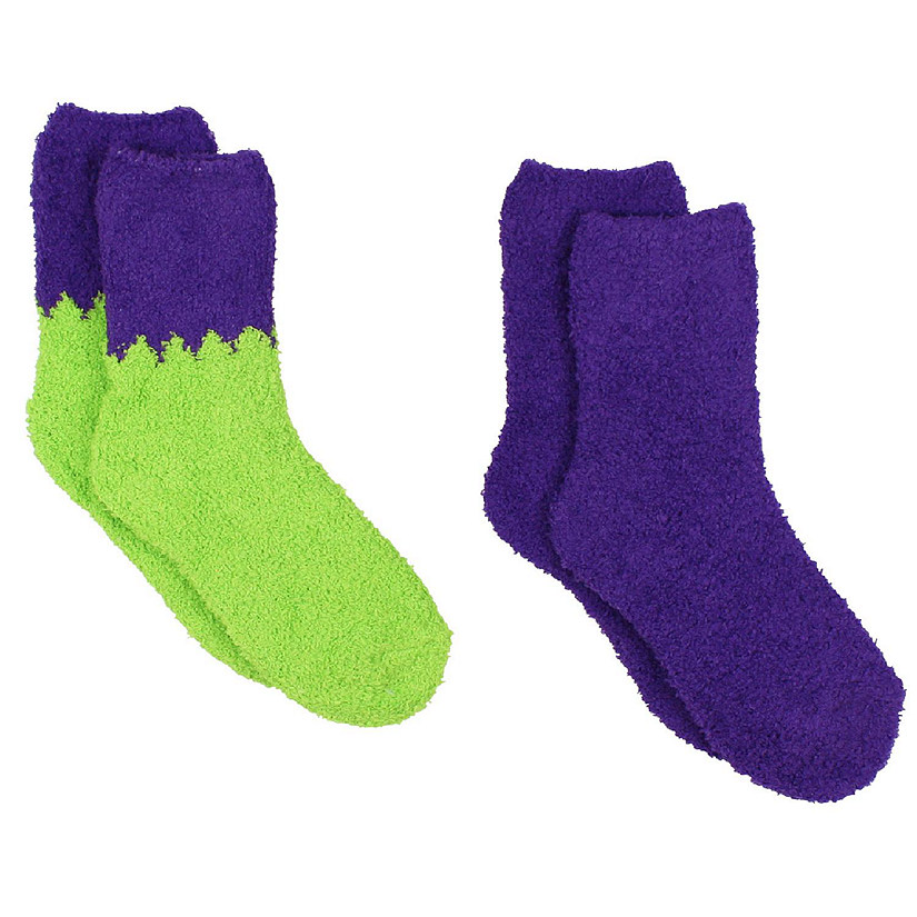 The Incredible Hulk Womens Cozy Socks (9-11 Womens (Shoe: 4-10), Hulk ...
