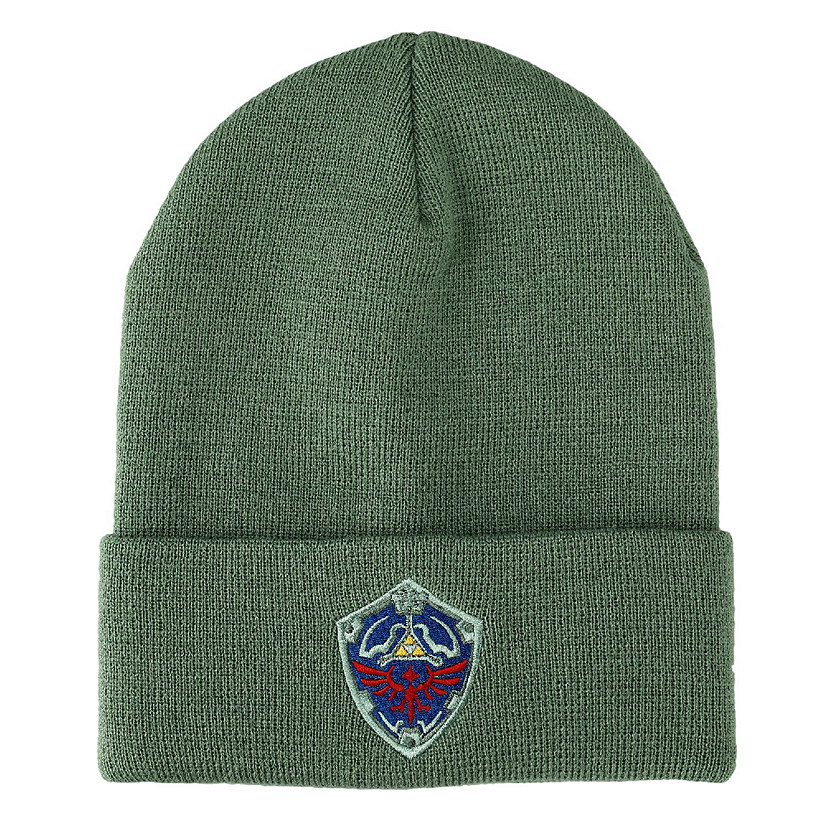 The Legend Of Zelda Hylian Shield Green Cuff Beanie Image