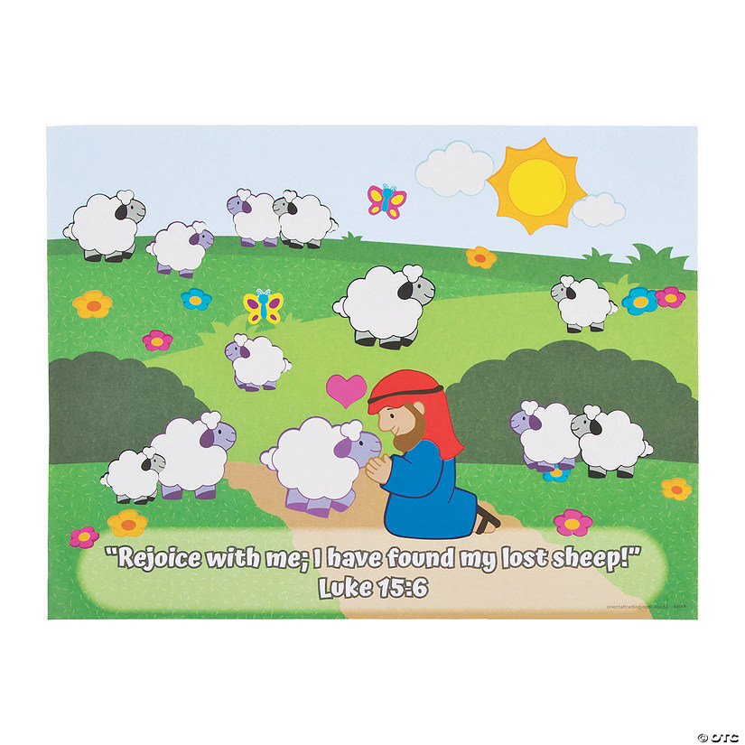 The Lost Sheep Sticker Scenes - 12 Pc. Image