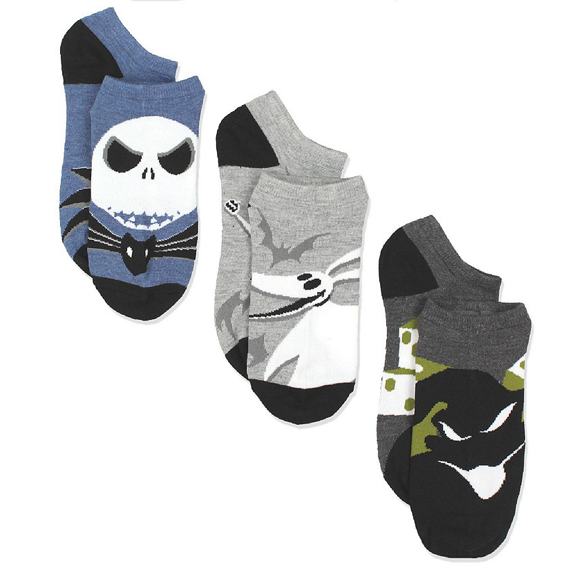 The Nightmare Before Christmas Mens Multi pack Socks (Shoe: 6-12 (Sock: 10-13), Monsters 3 Pack) Image