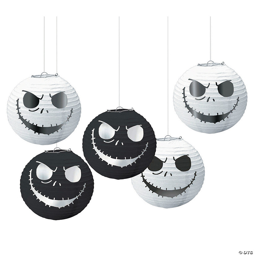 The Nightmare Before Christmas Paper Lanterns - 5 Pc. Image