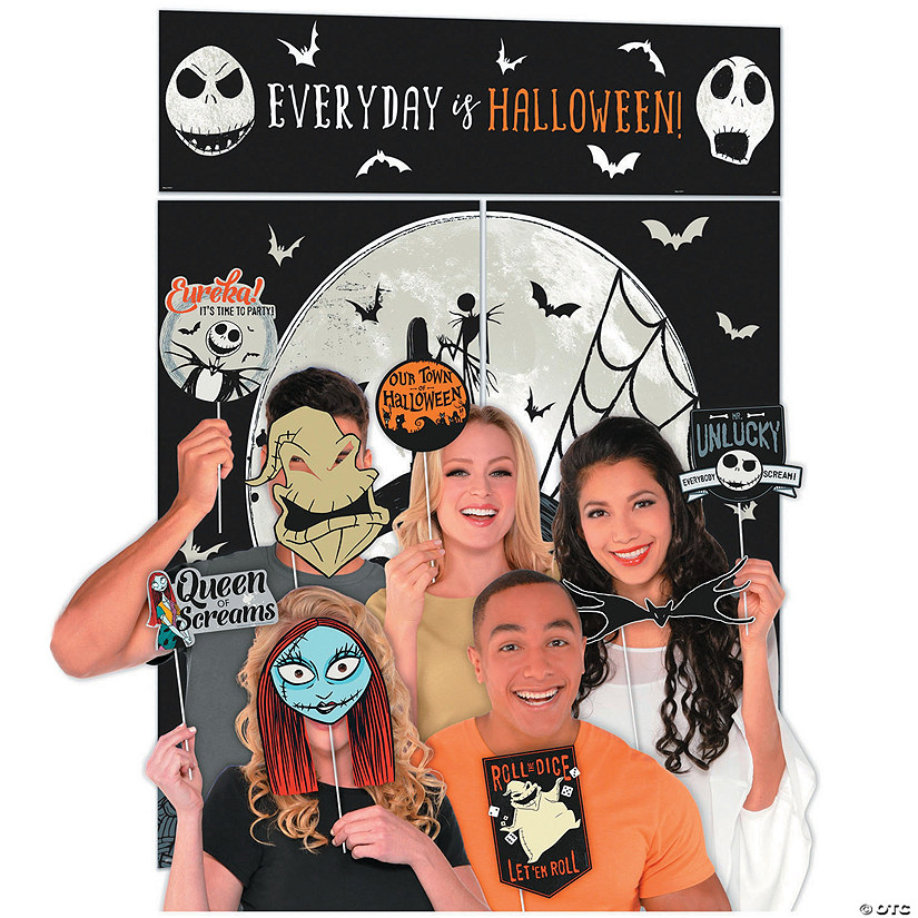 Download The Nightmare Before Christmas Photo Photo Booth Kit Oriental Trading PSD Mockup Templates